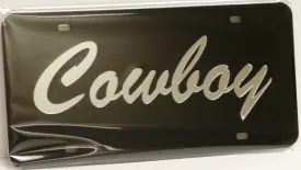 "Cowboy Dark" Mirrored License Plate