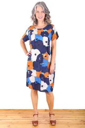 Renmark Bloom Shift Dress Blue