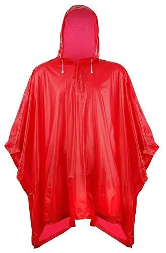 Romano nx PVC Waterproof Reusable Rain Ponchos Raincoat Rainwear Hooded Camping