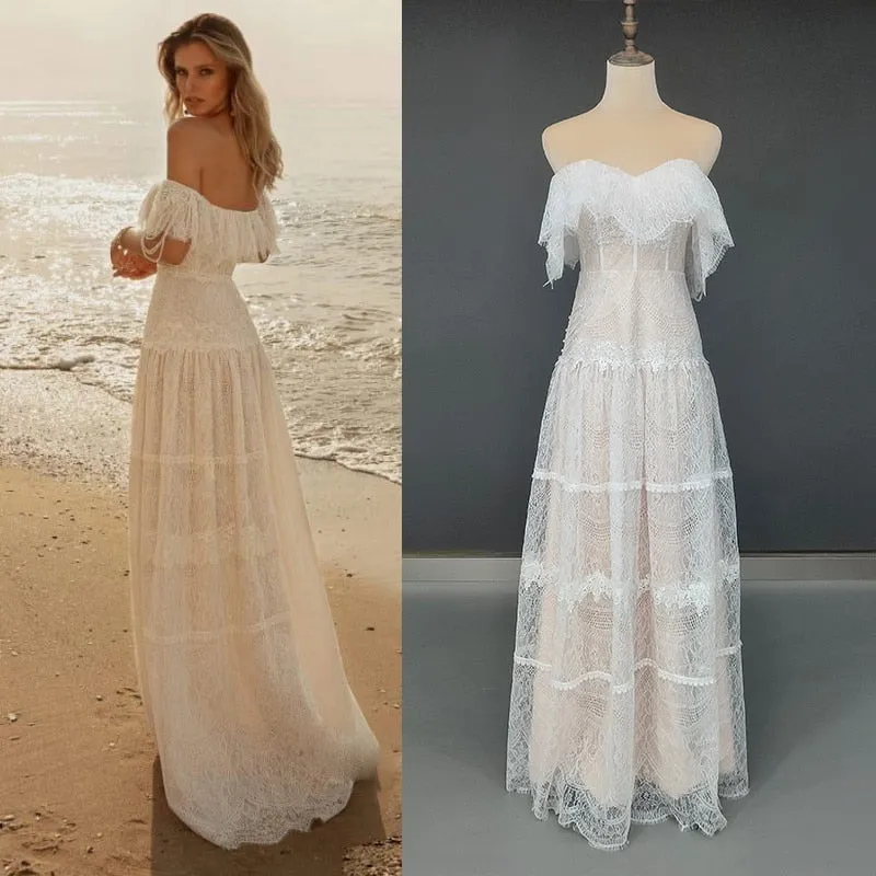 Ruffled Romance Wedding Dress