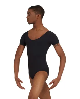 SHORT SLEEVE LEOTARDS W/ ROUND NECKLINE