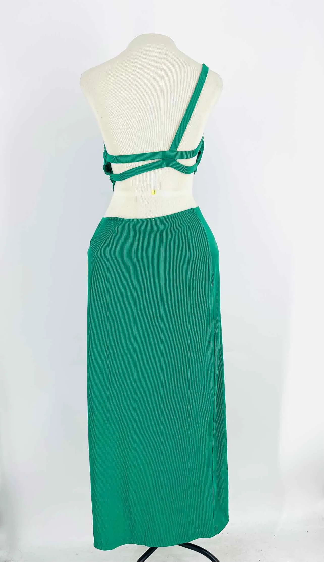 Size S Green Ribbed Maxi Dresses Dress