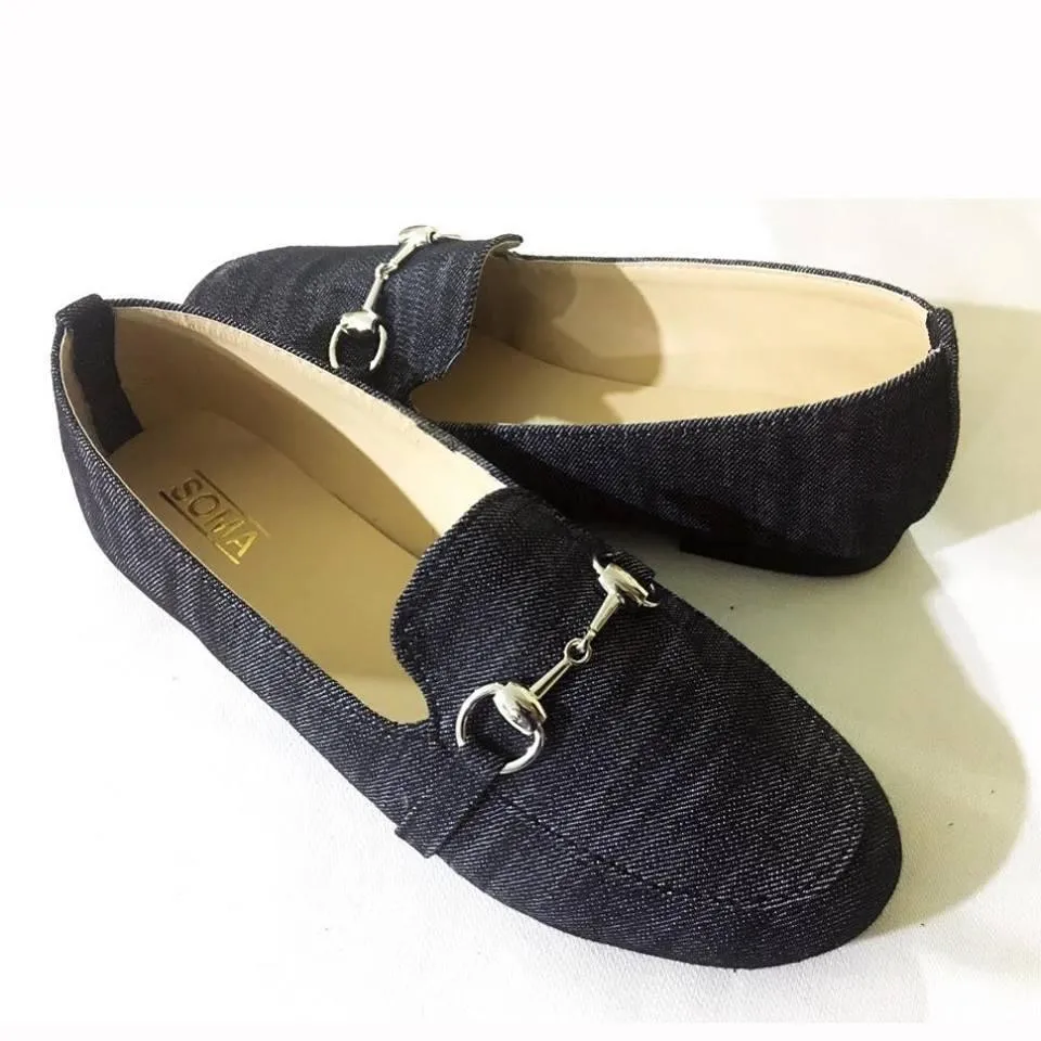 Soma - Navy Free Falling Loafers 