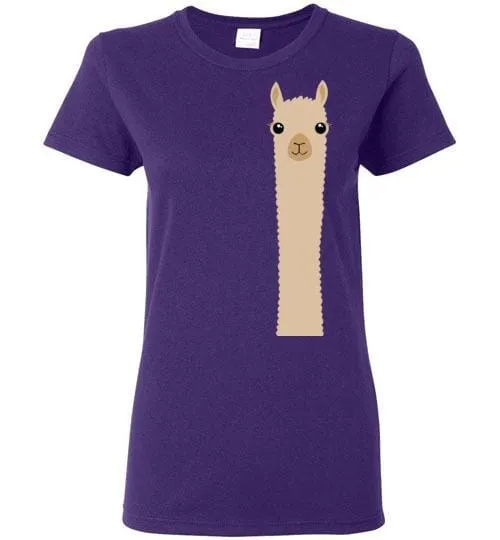 t-shirt: Alpaca Watching Gildan Ladies