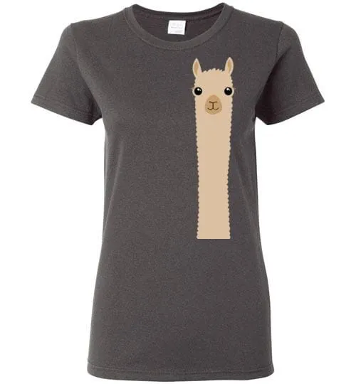 t-shirt: Alpaca Watching Gildan Ladies