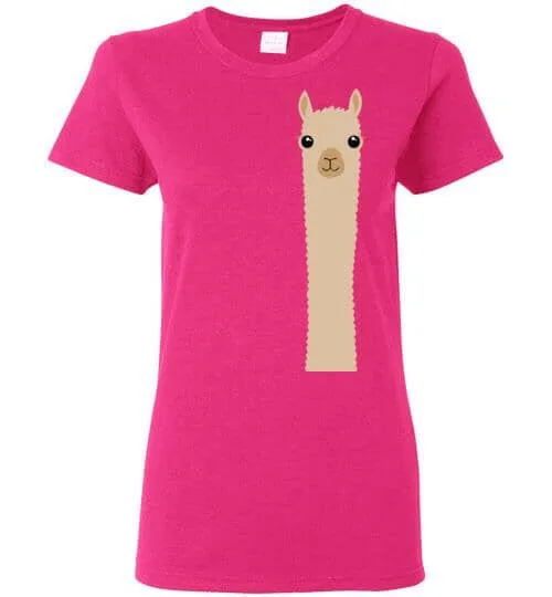 t-shirt: Alpaca Watching Gildan Ladies