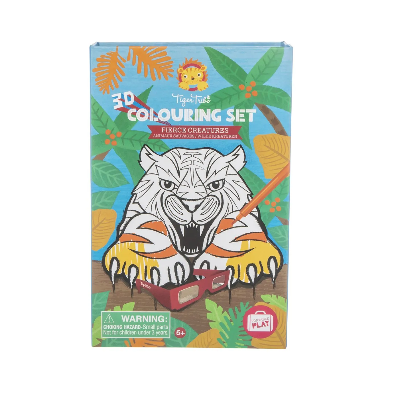 Tiger Tribe | 3D Colouring Set - Fierce Creatures