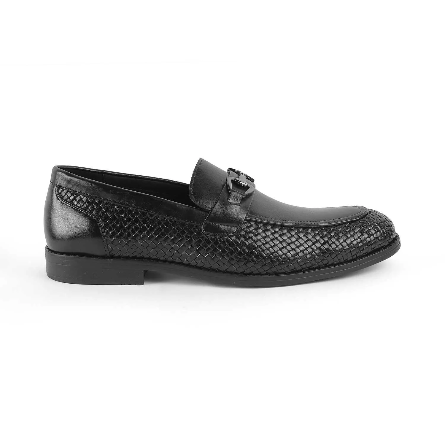 Tresmode Julio Black Men's Leather Loafers