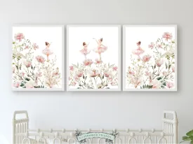 Wildflower Ballet Nursery Prints