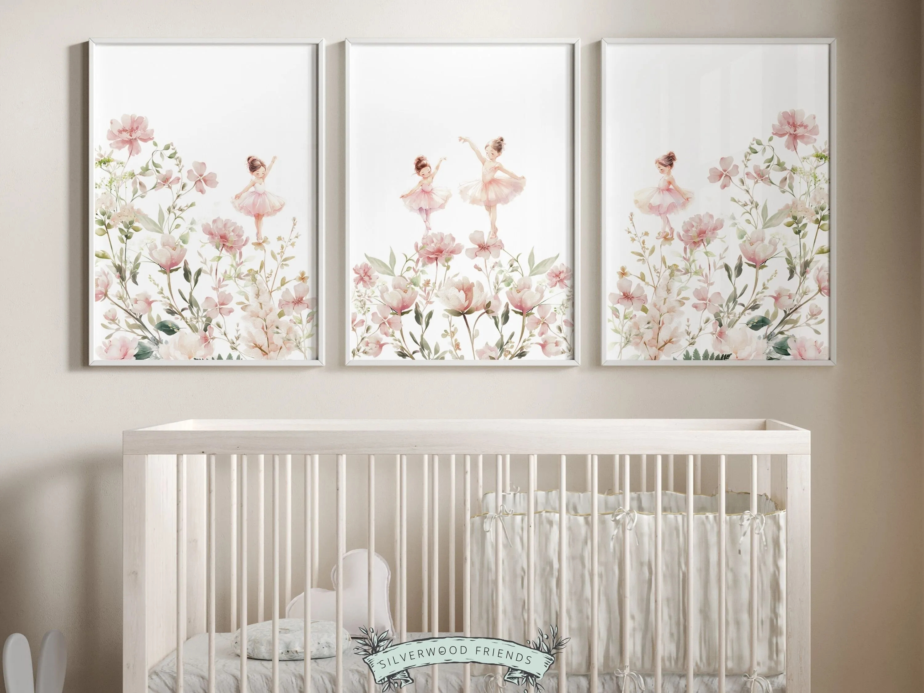 Wildflower Ballet Nursery Prints