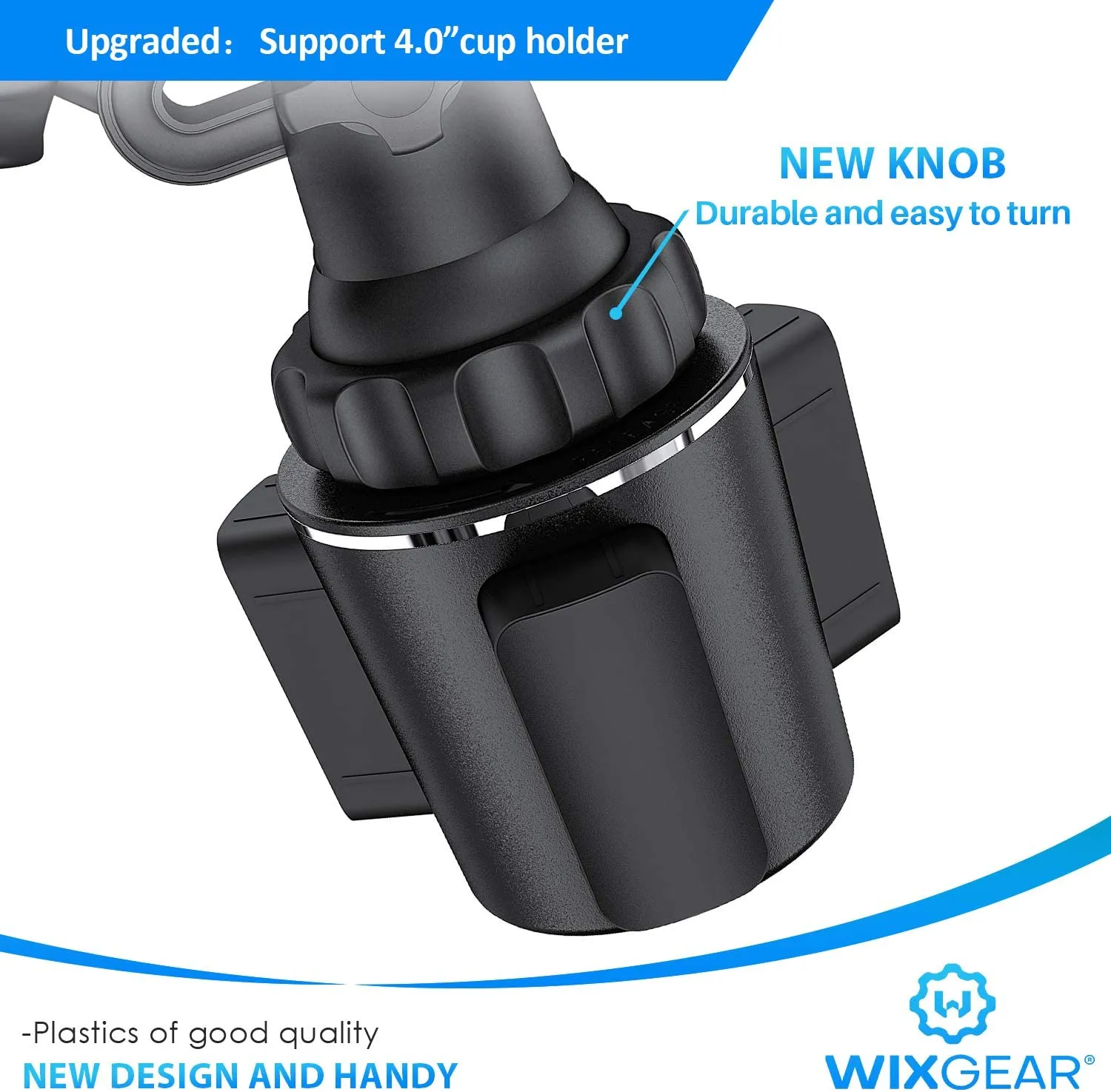 WixGear Cup Holder Phone Mount,Car Cup Holder Phone Mount Adjustable Automobile Cup Holder Smart Phone Cradle Car Mount